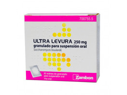 Imagen del producto Ultra levura 250 mg 20 sobres granulado